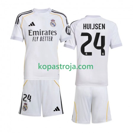 Billiga Fotbollströjor Real Madrid Huijsen 24 Barn Hemma tröja 2025/26 Kortärmad